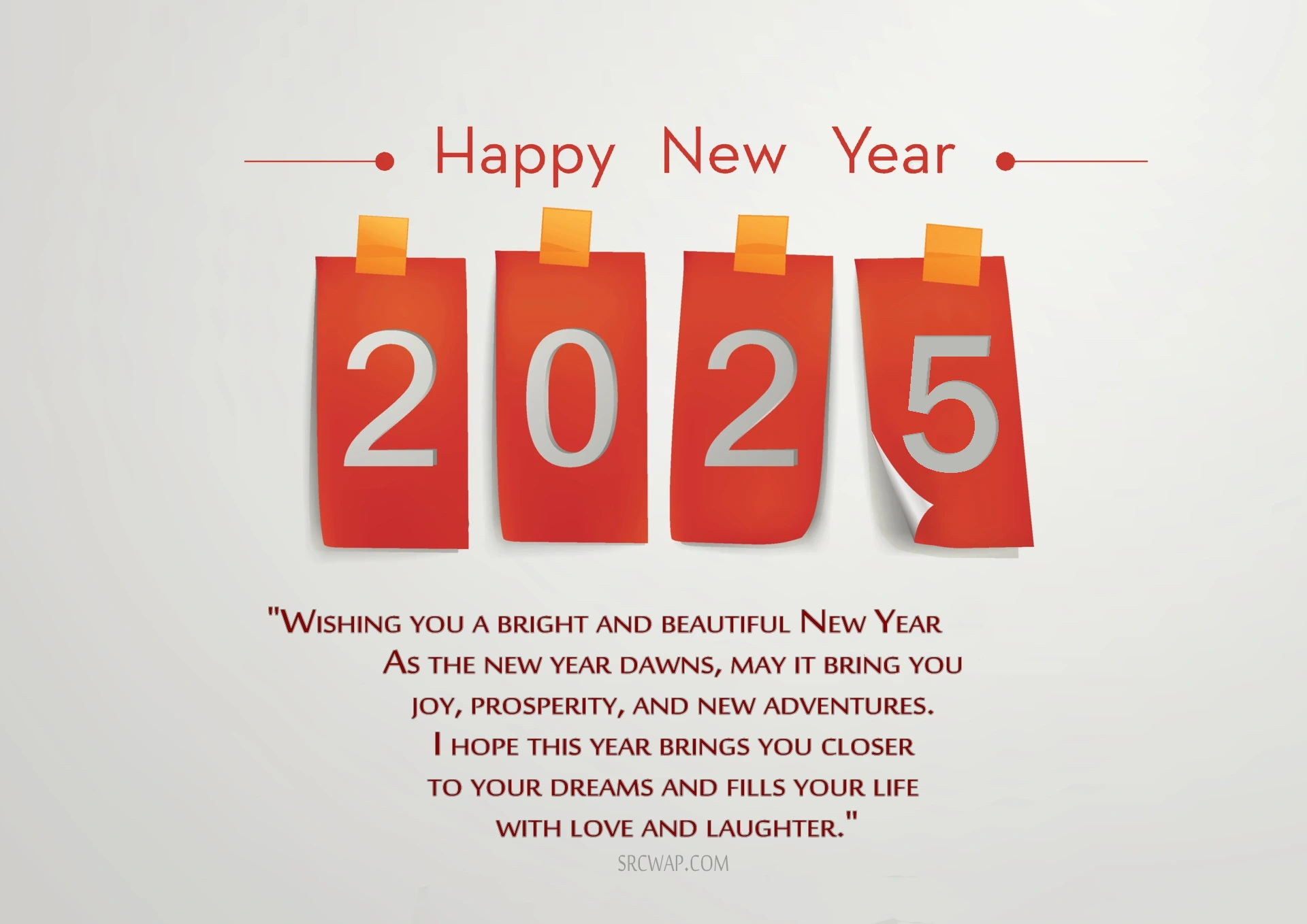 Happy New Year 2025 Greeting Cards